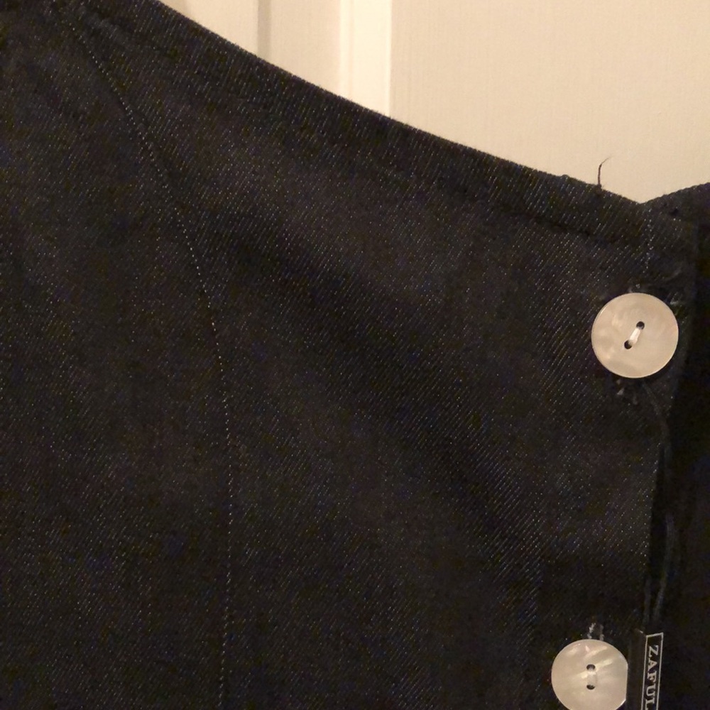 Zaful Black denim mini dress- size small - Picture 4 of 6